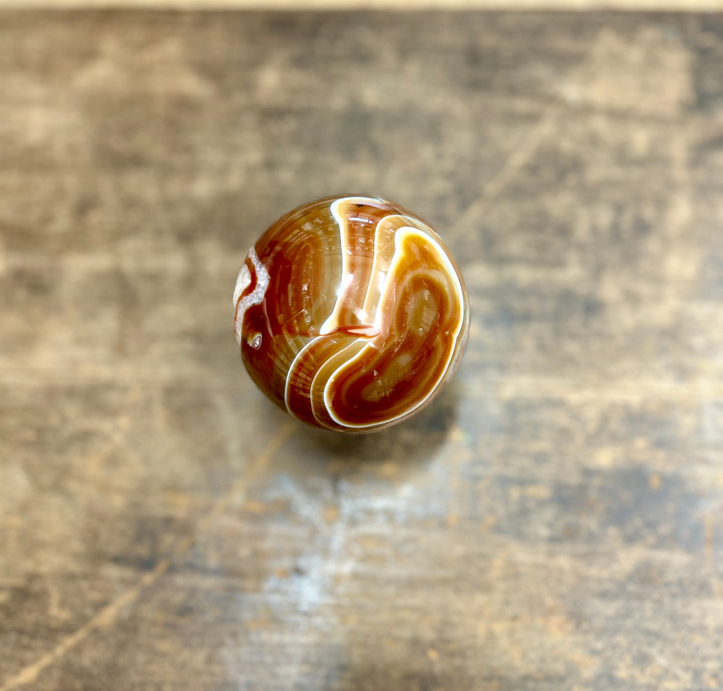 Sfera Agata Arancione| Agata Sardonica