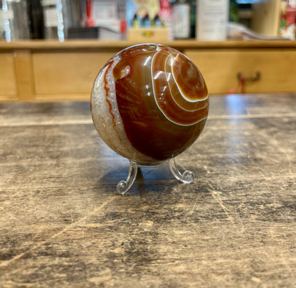 Sfera Agata Arancione| Agata Sardonica