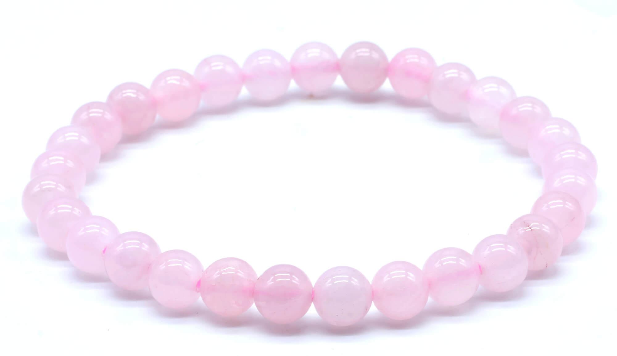 JeweBella Set Da 10 Bracciali Elasticizzati In Pietre Naturali - Quarzo Rosa, Ametista, Occhio Di Tigre, Tormalina Nera - Unisex